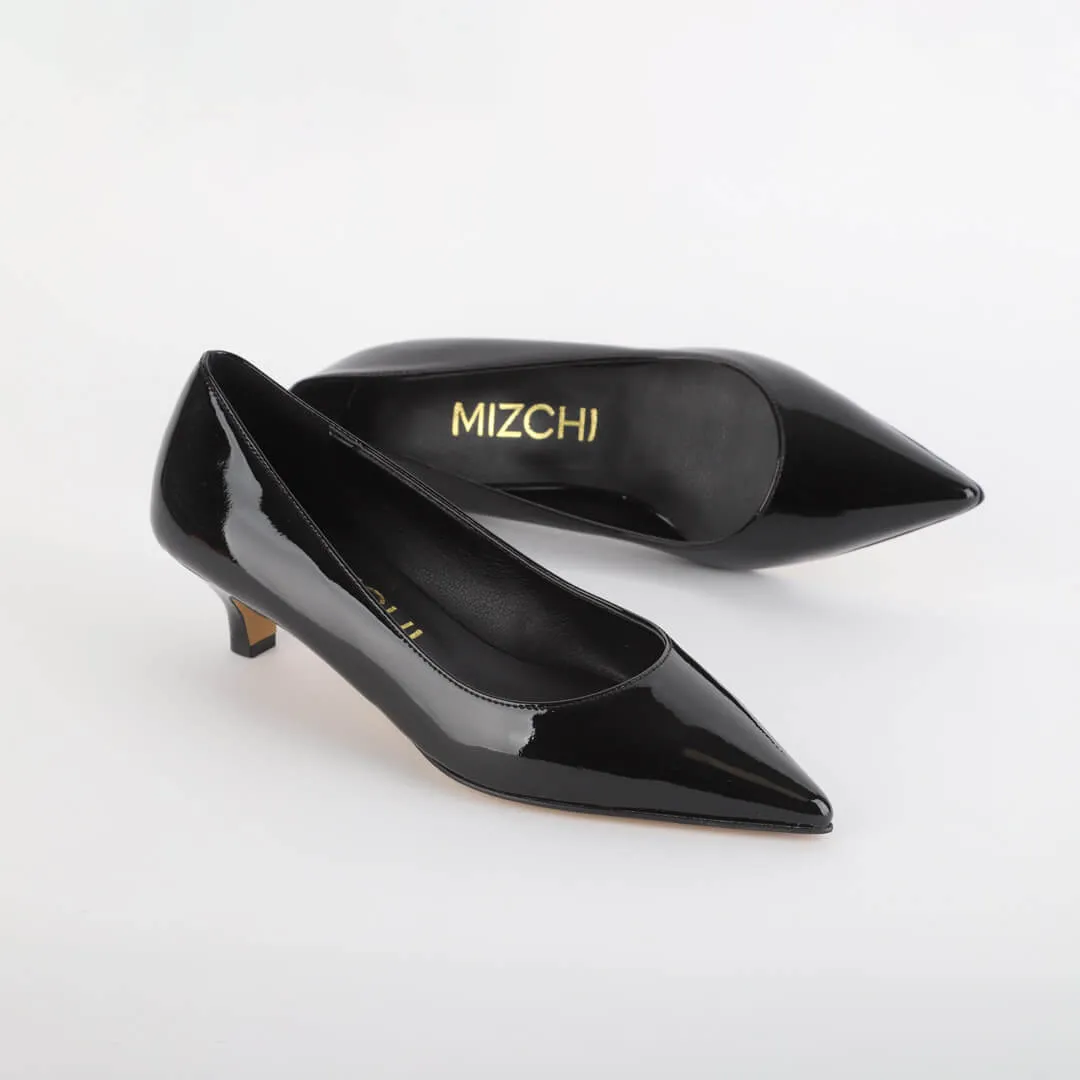 *UK size 13 - SISARA - black, 4cm heels