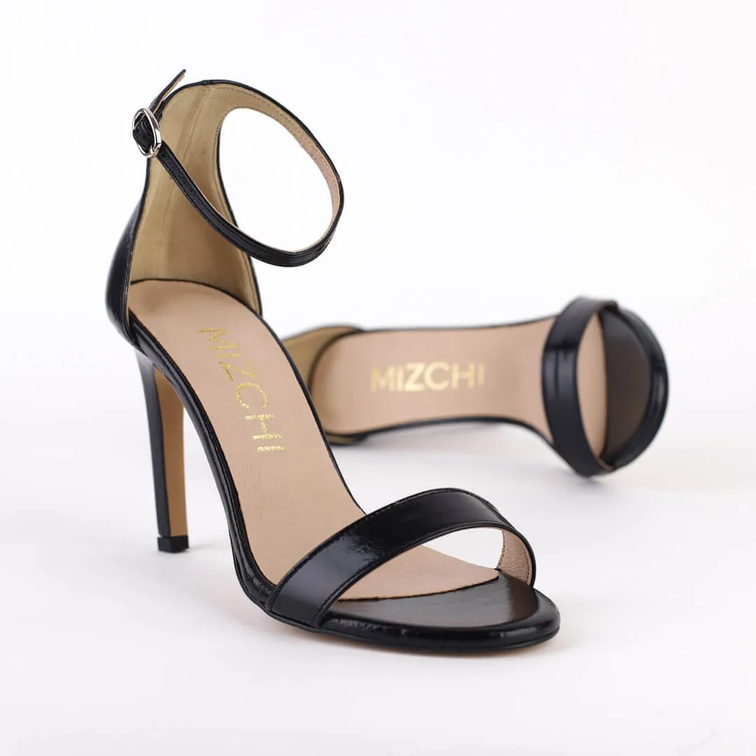 *UK size 2.5 - RITZY - black, 9cm heels