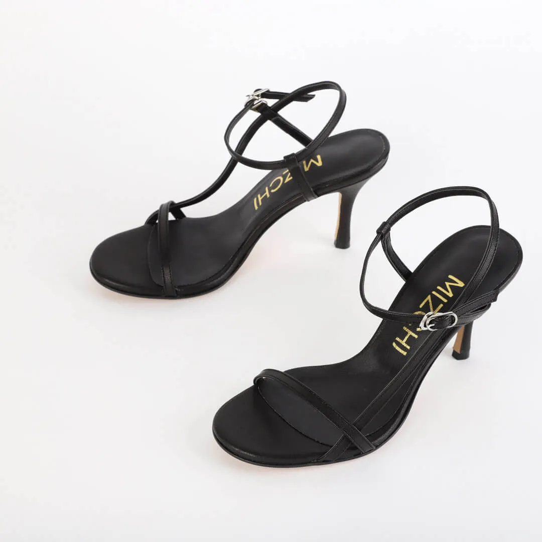 *UK size 2.5 - TRIPOLI - black, 8cm heels