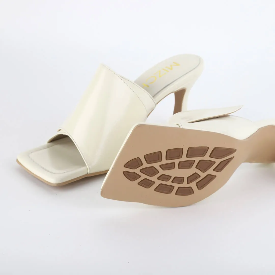 *UK size 2.5 - VALLETTA - ivory, 7cm heels