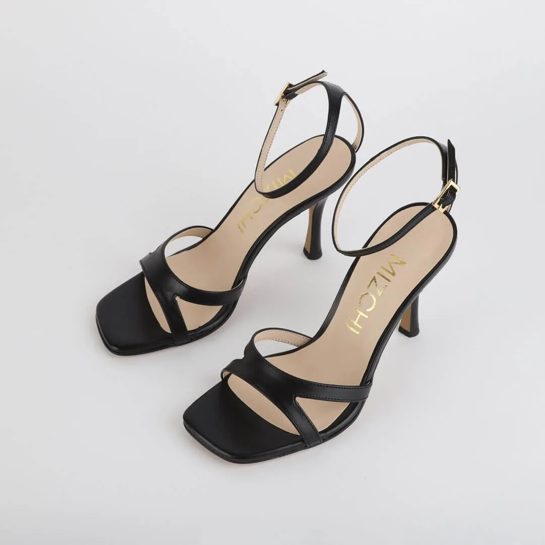 *UK size 2.5 - VEGAS - black, 9cm heels