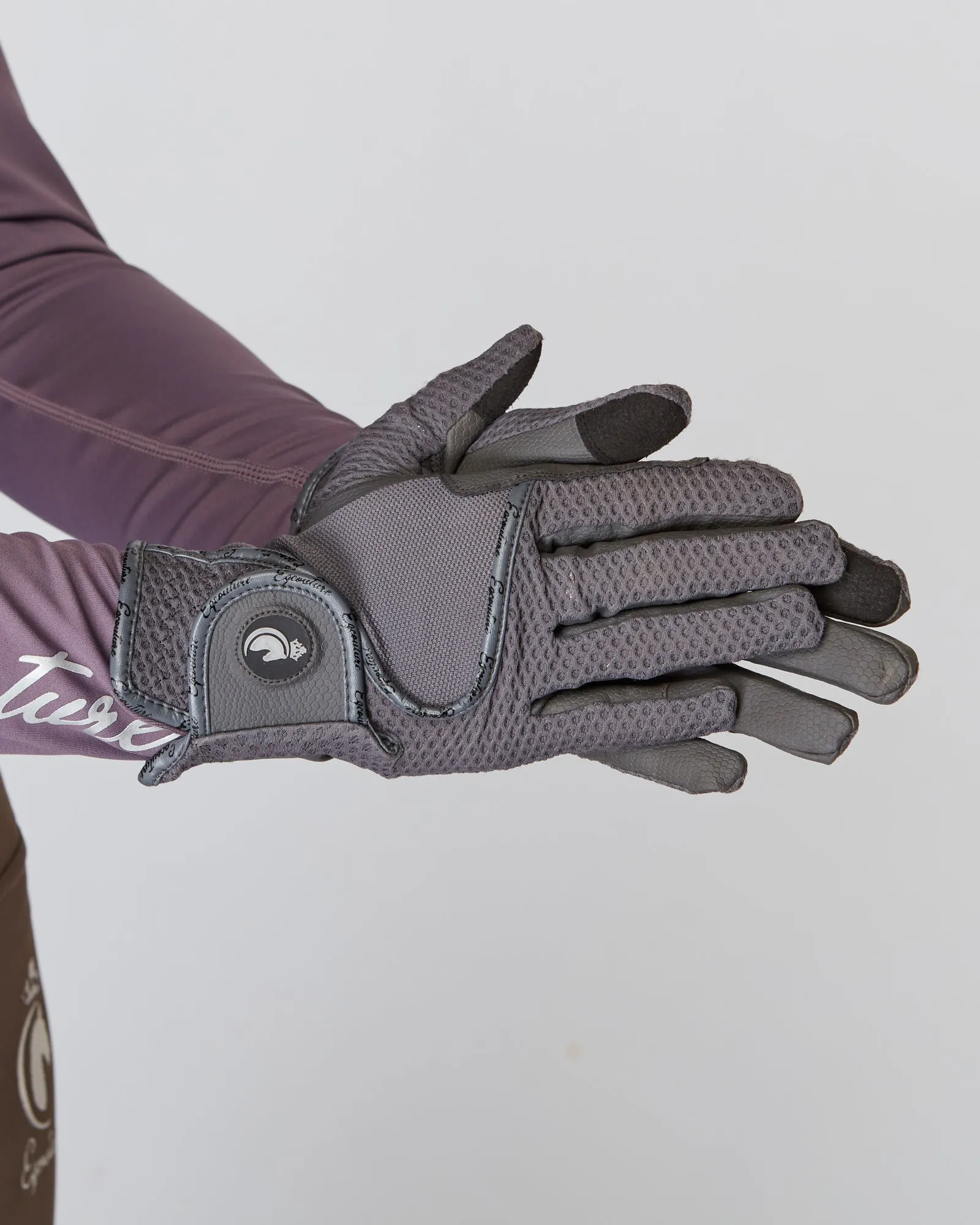 VentiGrip Horse Riding Gloves - SOFT GREY