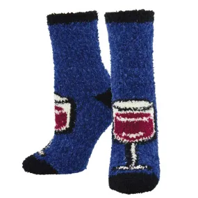 'Wine Wednesday' Printed Plush Women's Socks